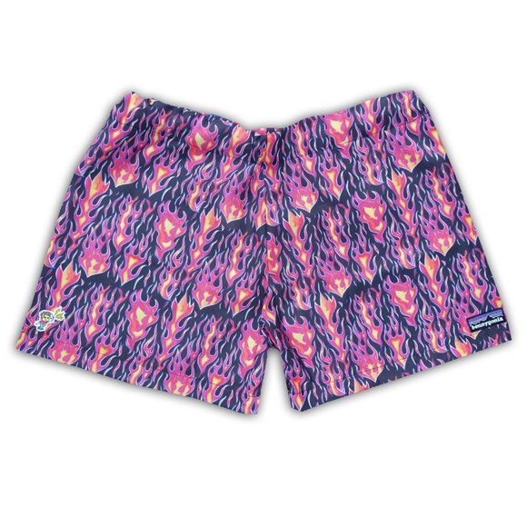 The Band Tee Shop Other - Handmade Bennygonia Purple Black Red Flame 90s Shorts Unisex